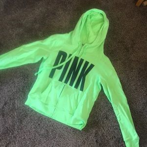 PINK zip up hoodie